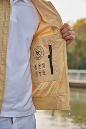 Veste zippée homme Creme JOVIAN