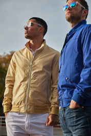 Veste zippée homme Creme JOVIAN