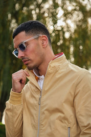 Veste zippée homme Creme JOVIAN