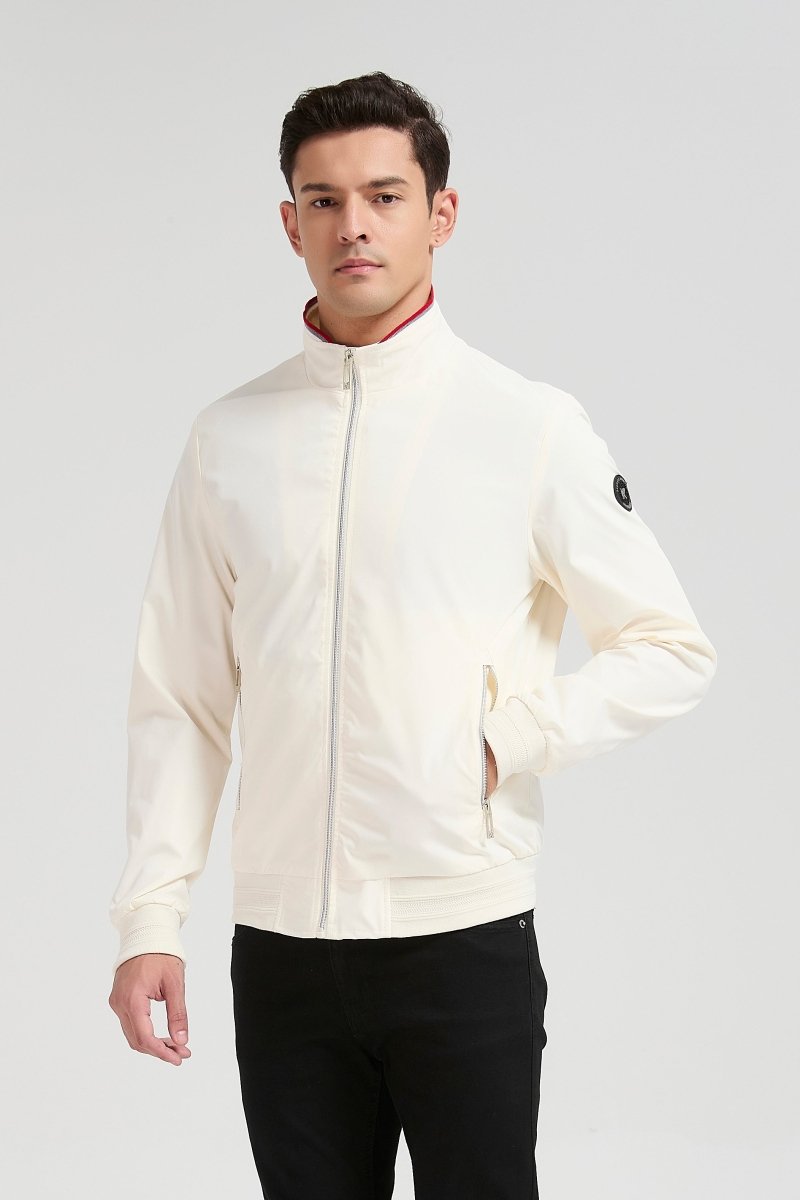Veste zippée homme Ecru JOVIAN