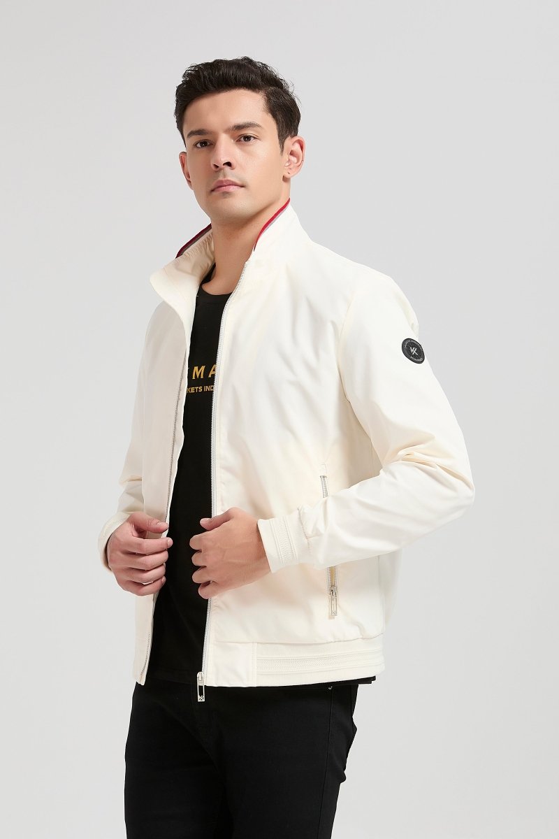 Veste zippée homme Ecru JOVIAN