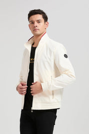 Veste zippée homme Ecru JOVIAN