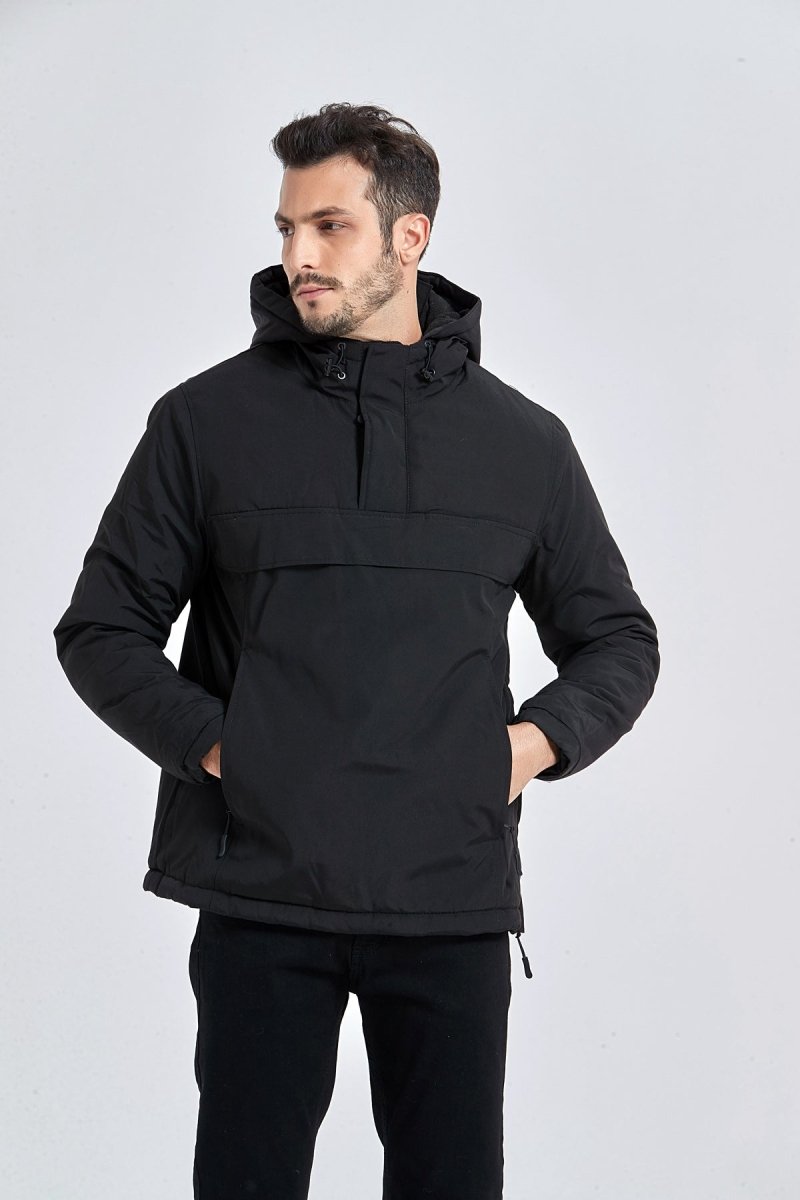 Parka à enfiler avec capuche pour homme Kymaxx – KYMAXX