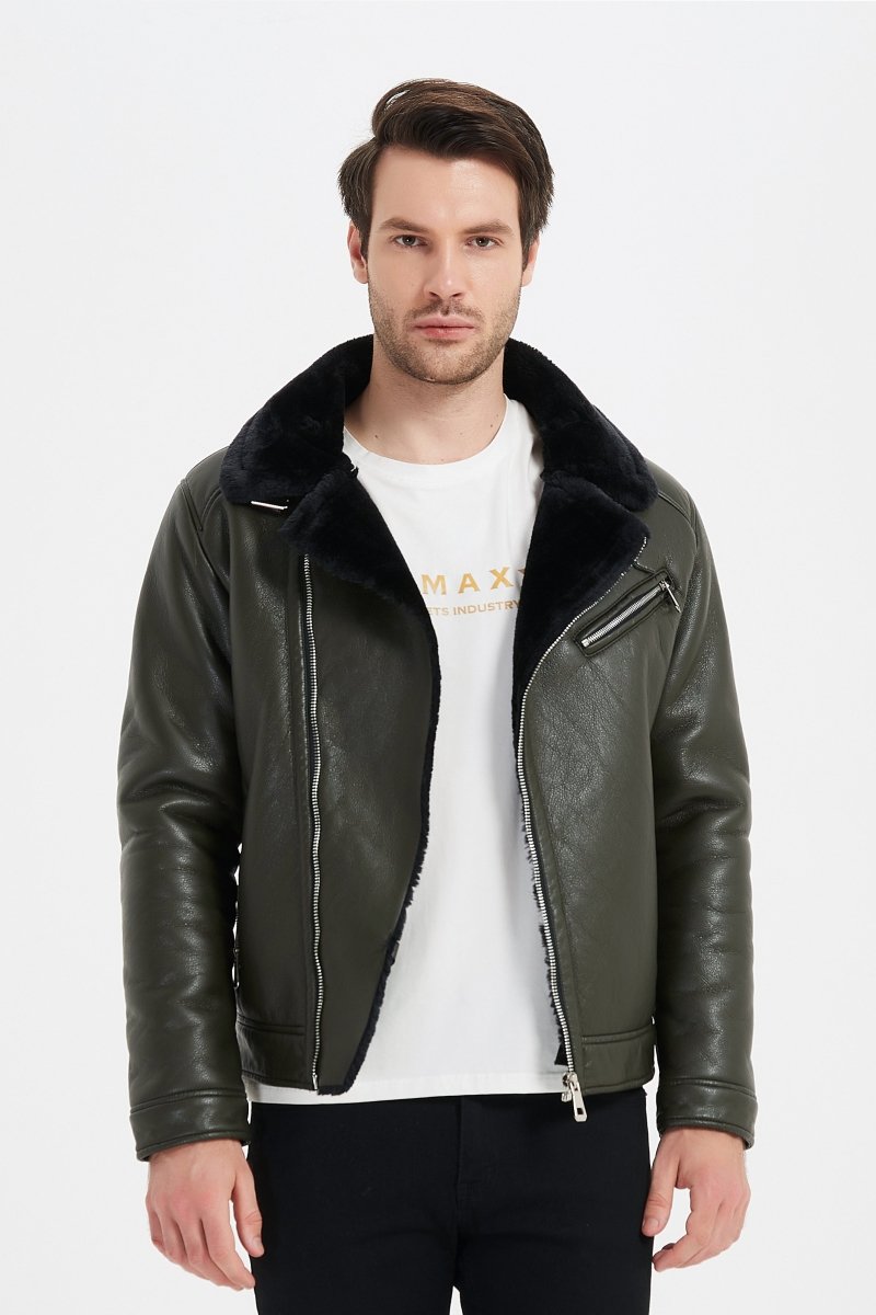 Blouson avec col fourrure MANU