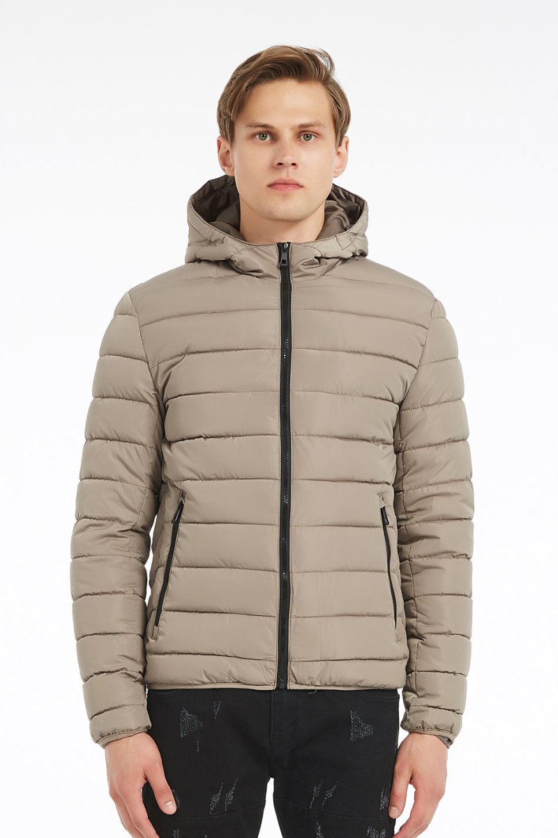 Doudoune à capuche beige TEDESCHI
