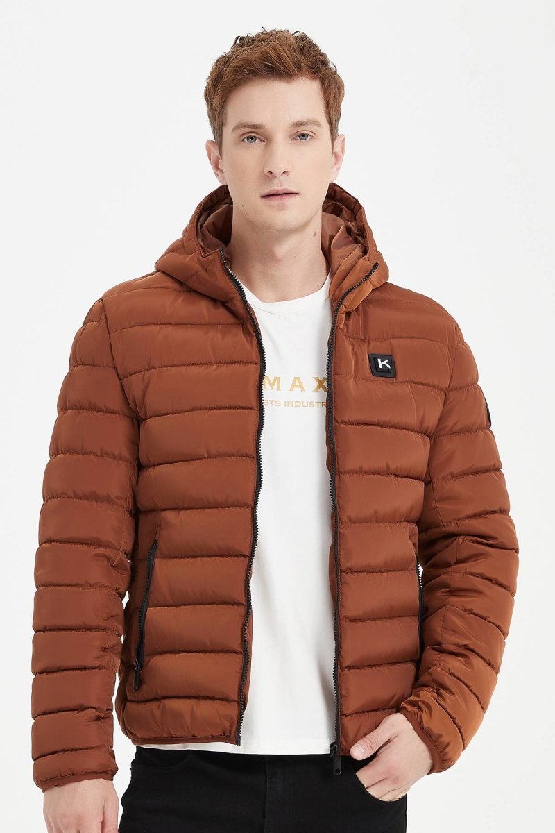 Doudoune à capuche chauffante pour homme Kymaxx – KYMAXX