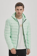 Doudoune à capuche vert clair BARNEY