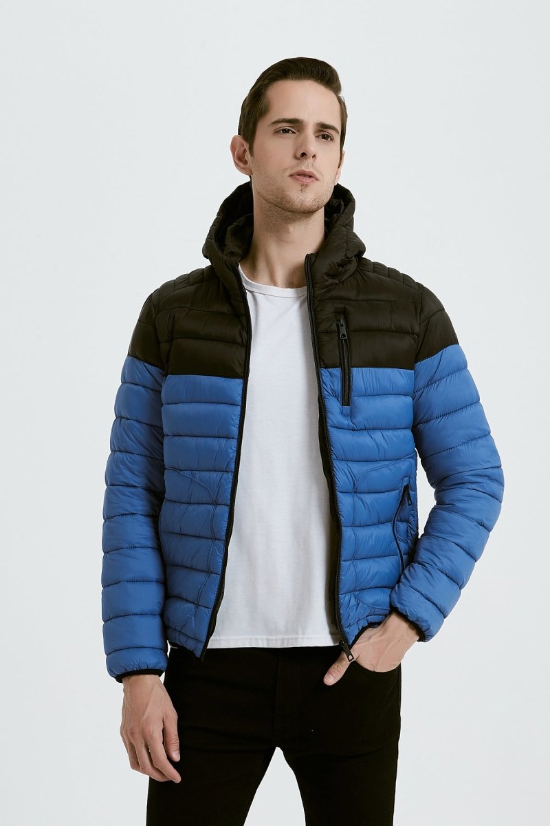 Doudoune capuche bicolore pour homme Kymaxx