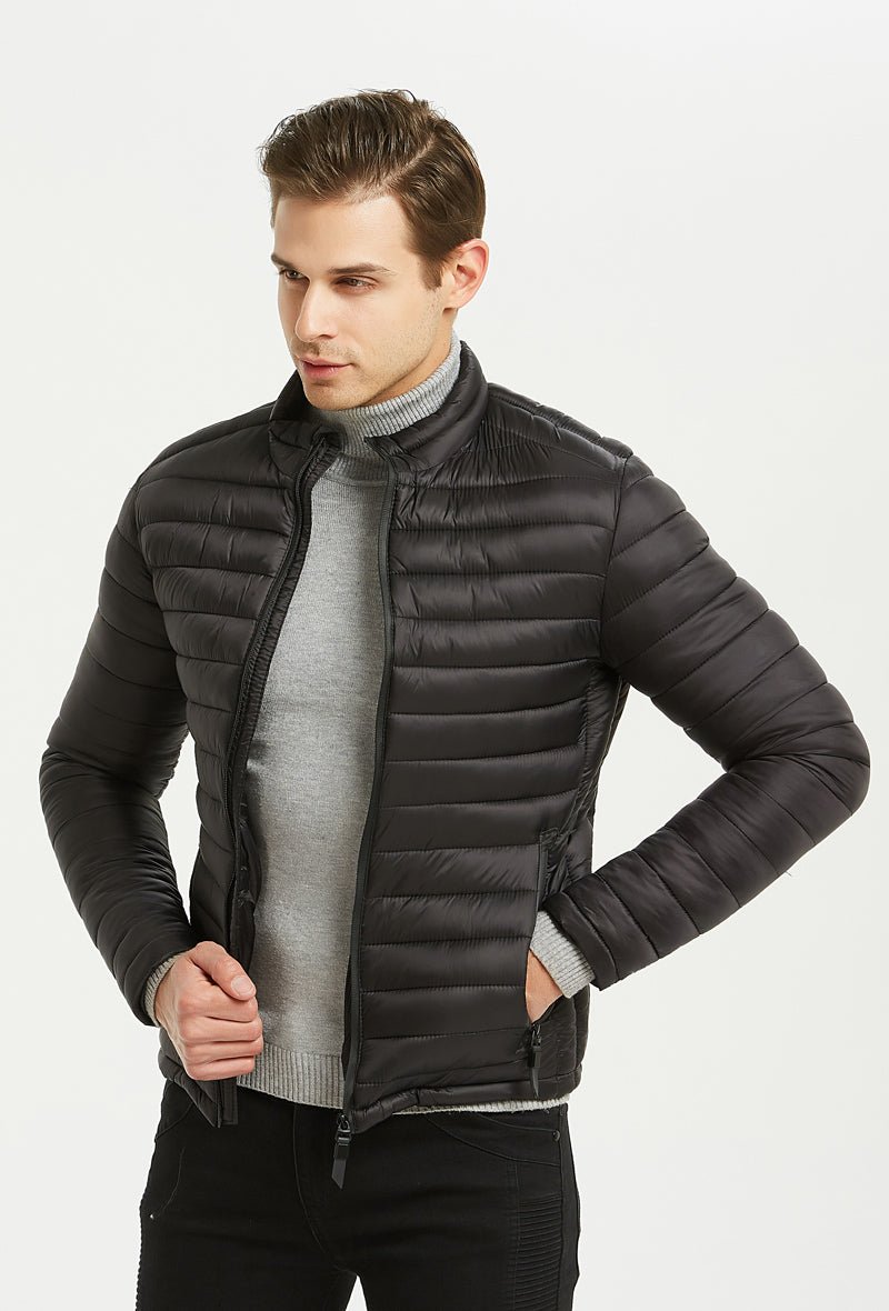 Doudoune col montant noir FRED