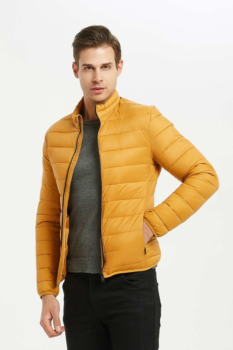 Doudoune courte avec un col montant pour homme Kymaxx – KYMAXX