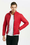 Doudoune col montant rouge FRED