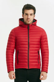 Doudoune colorée rouge FREDDY