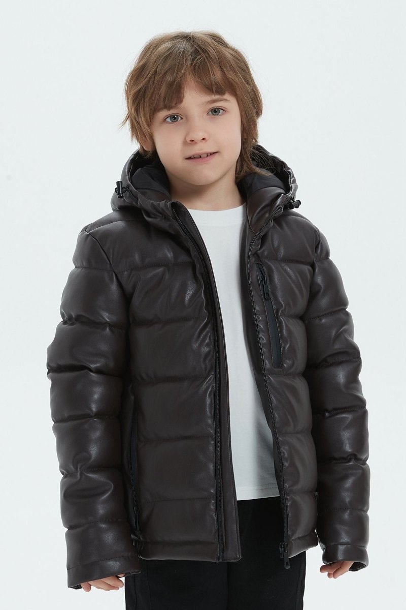 Doudoune en tissu enduit MIN JR