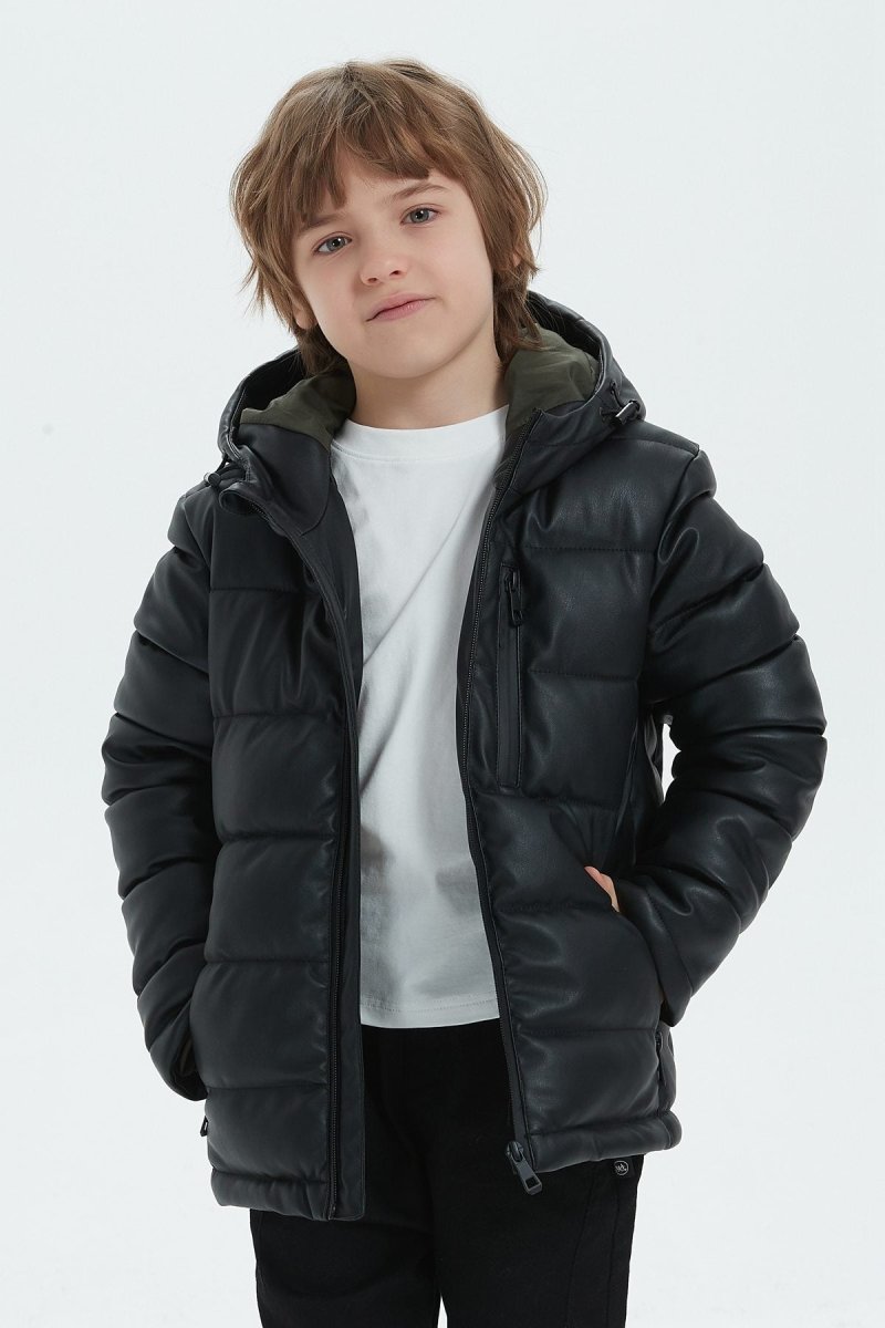 Doudoune en tissu enduit MIN JR