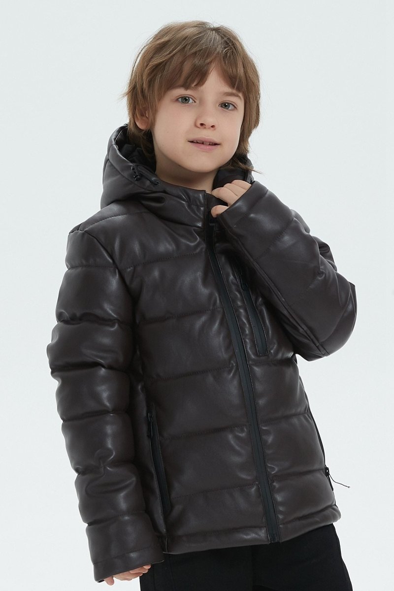 Doudoune en tissu enduit MIN JR