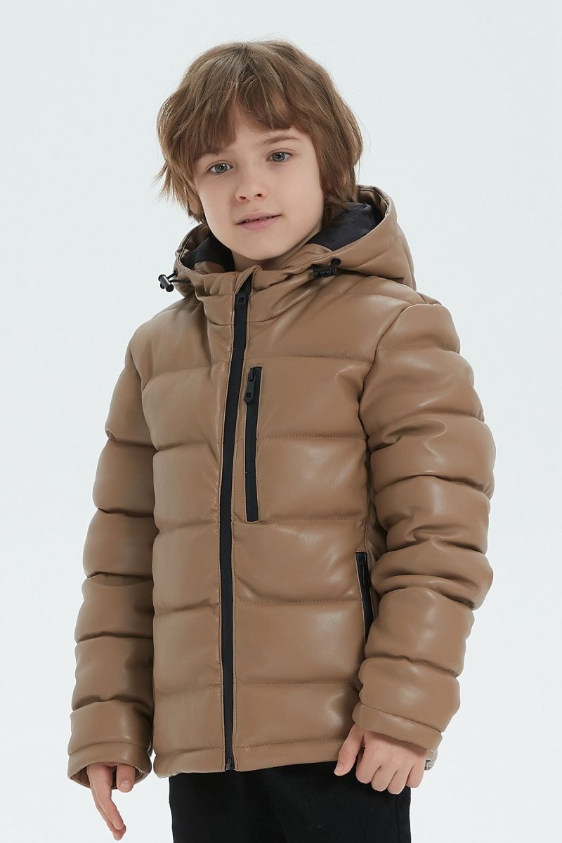Doudoune en tissu enduit MIN JR