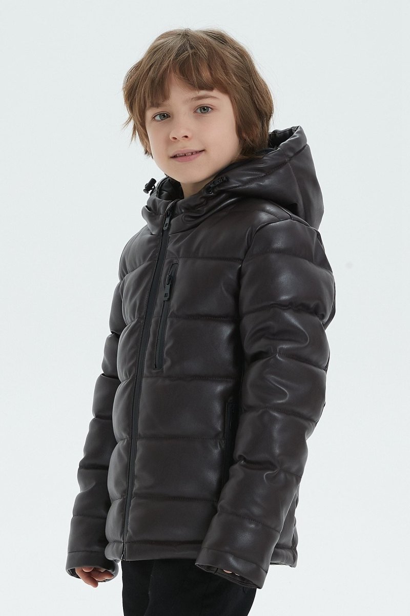 Doudoune en tissu enduit MIN JR