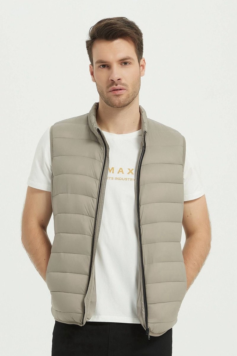 Doudoune gilet beige clair KAYSER