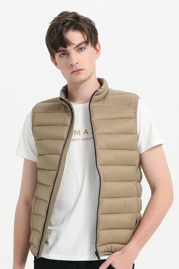 Doudoune gilet beige KAYSER