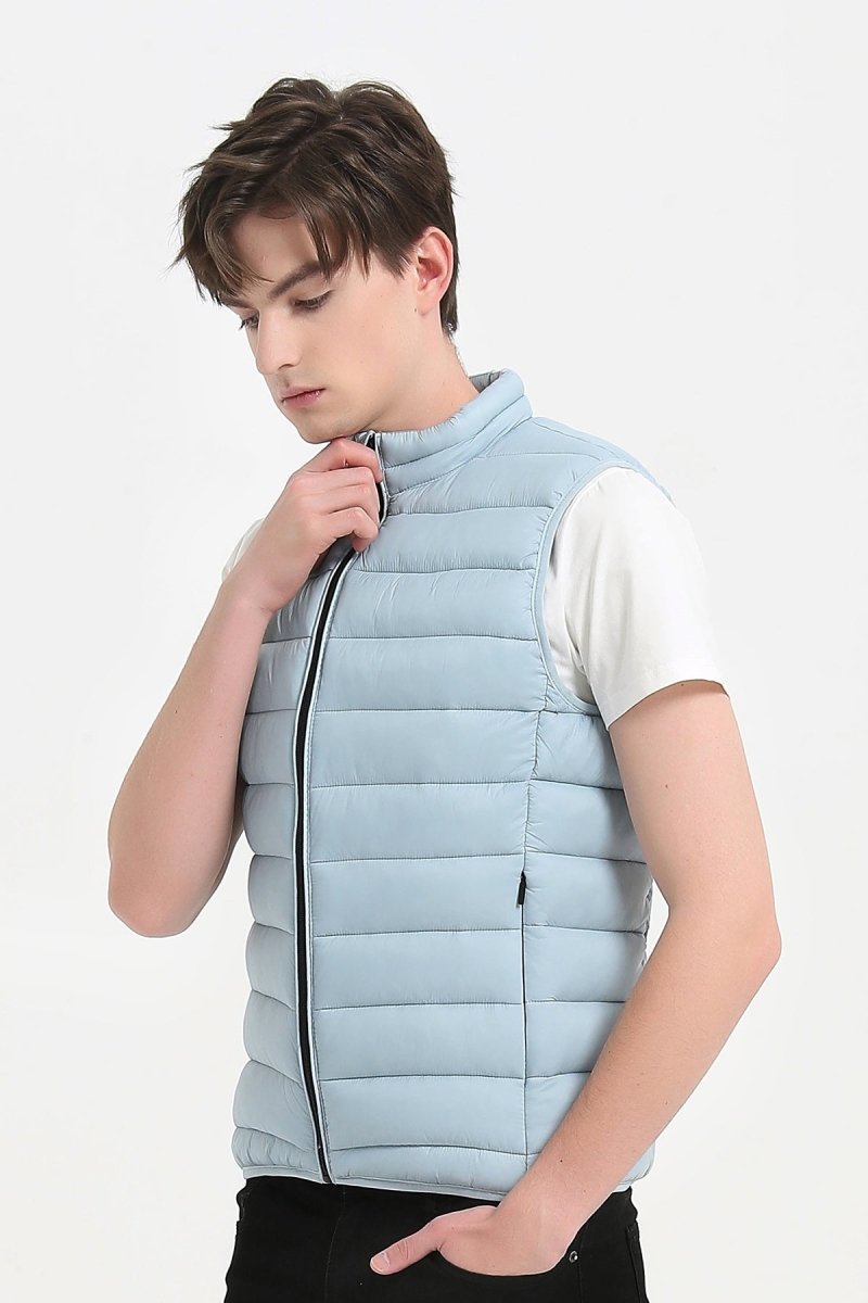 Doudoune gilet bleu clair KAYSER