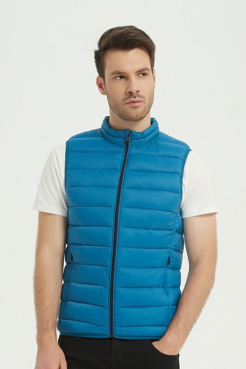 Doudoune gilet bleu lac KAYSER