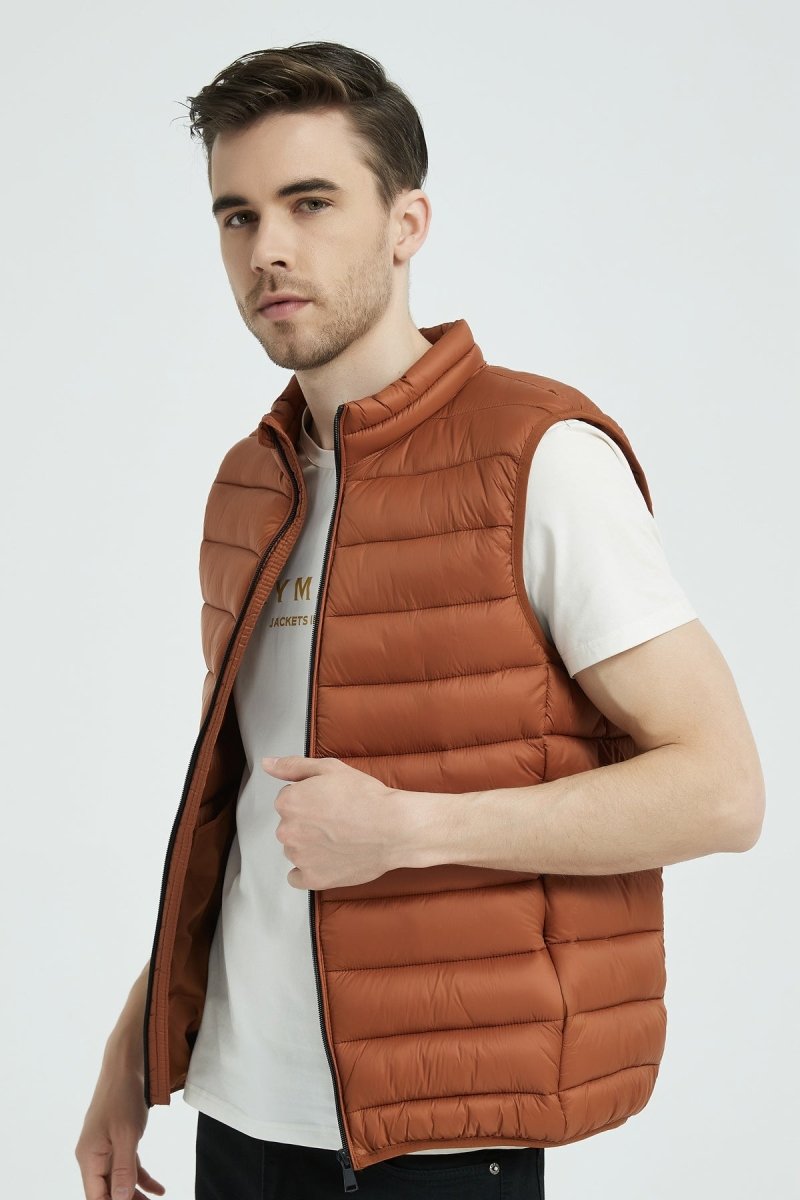 Doudoune gilet brique KAYSER