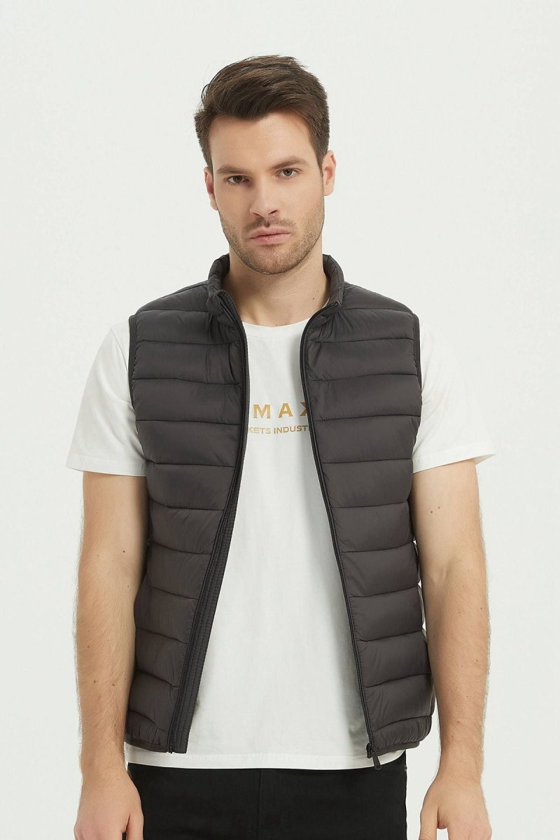 Doudoune gilet gris fonce KAYSER