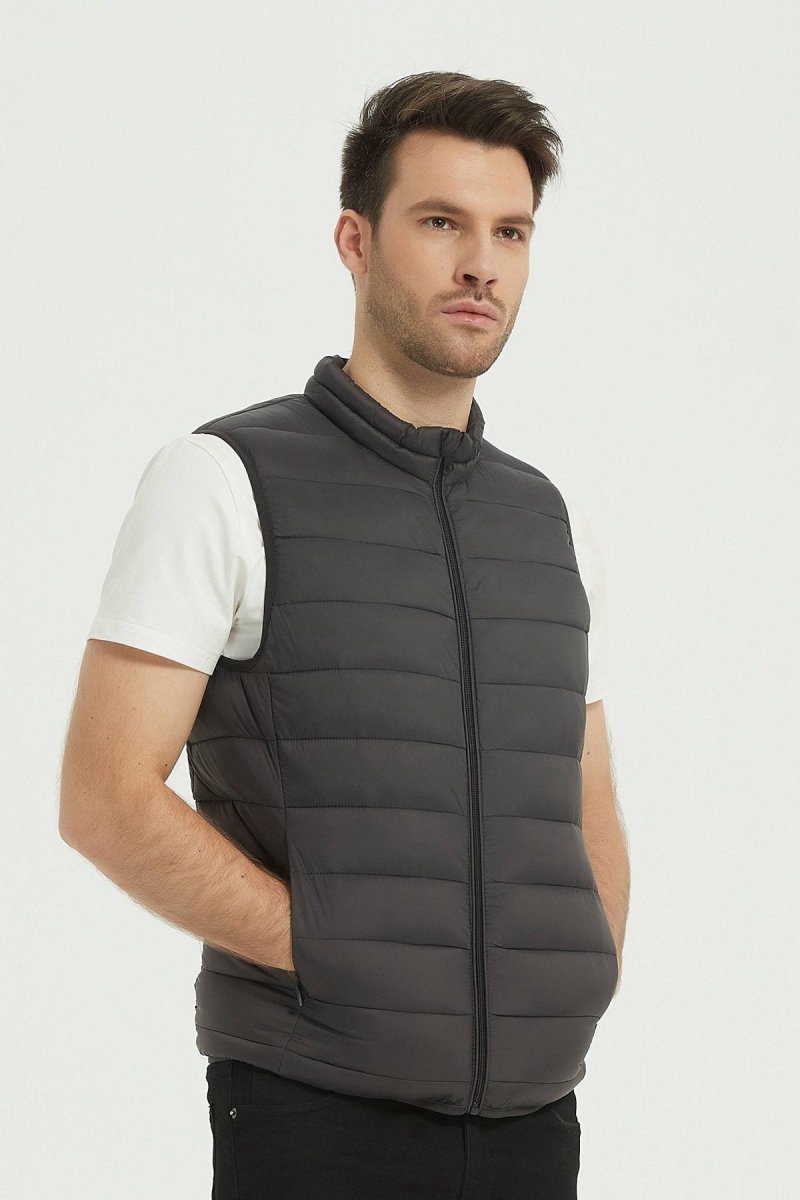 Doudoune gilet gris fonce KAYSER