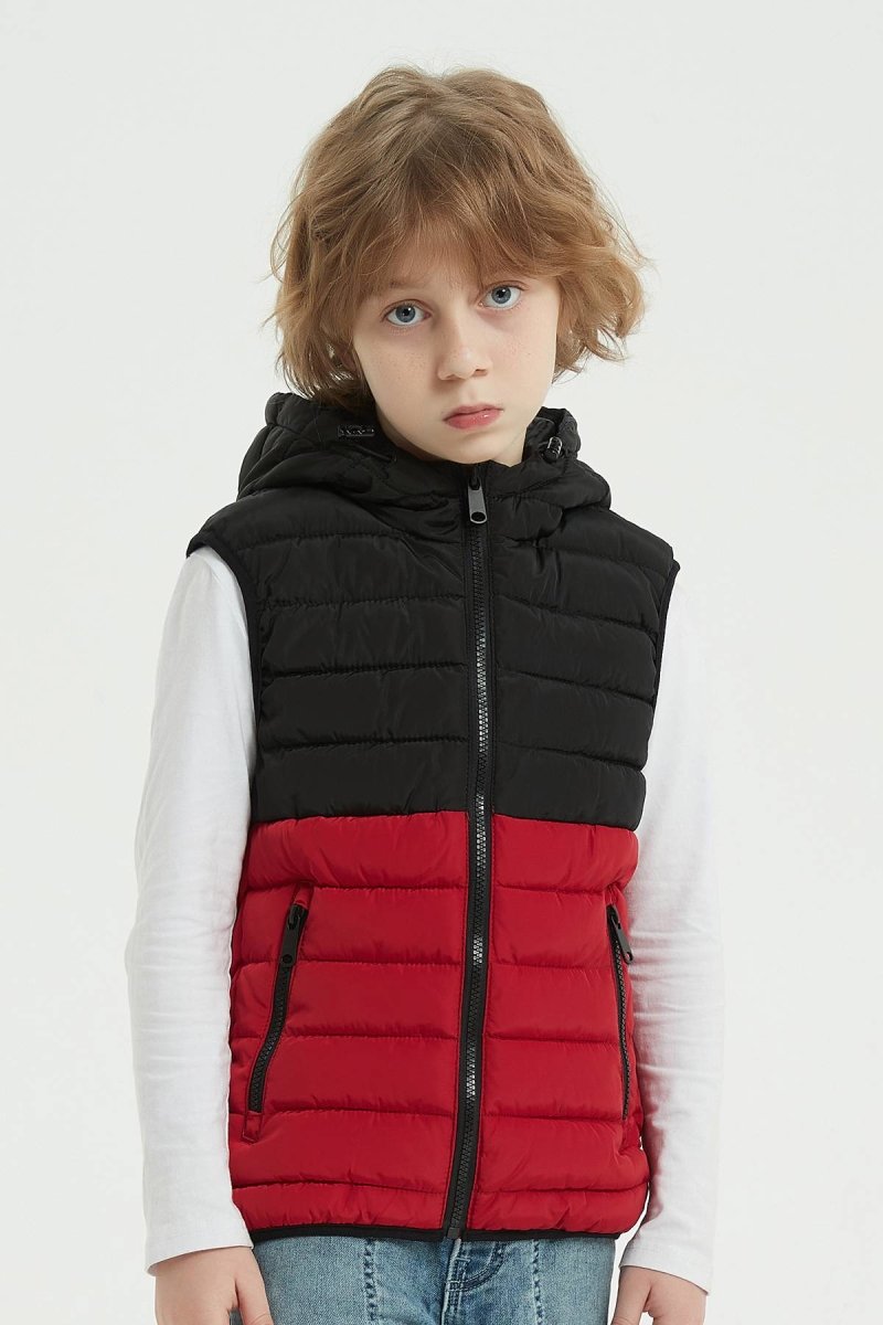 Doudoune sans manches bicolore legere et compacte pour enfant Kymaxx