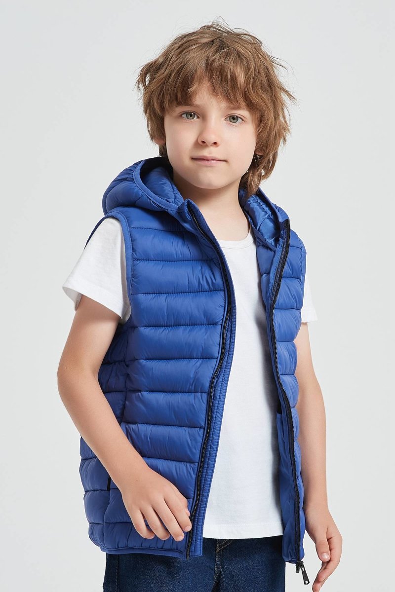 Doudoune sans manches bleu royal JOE JR