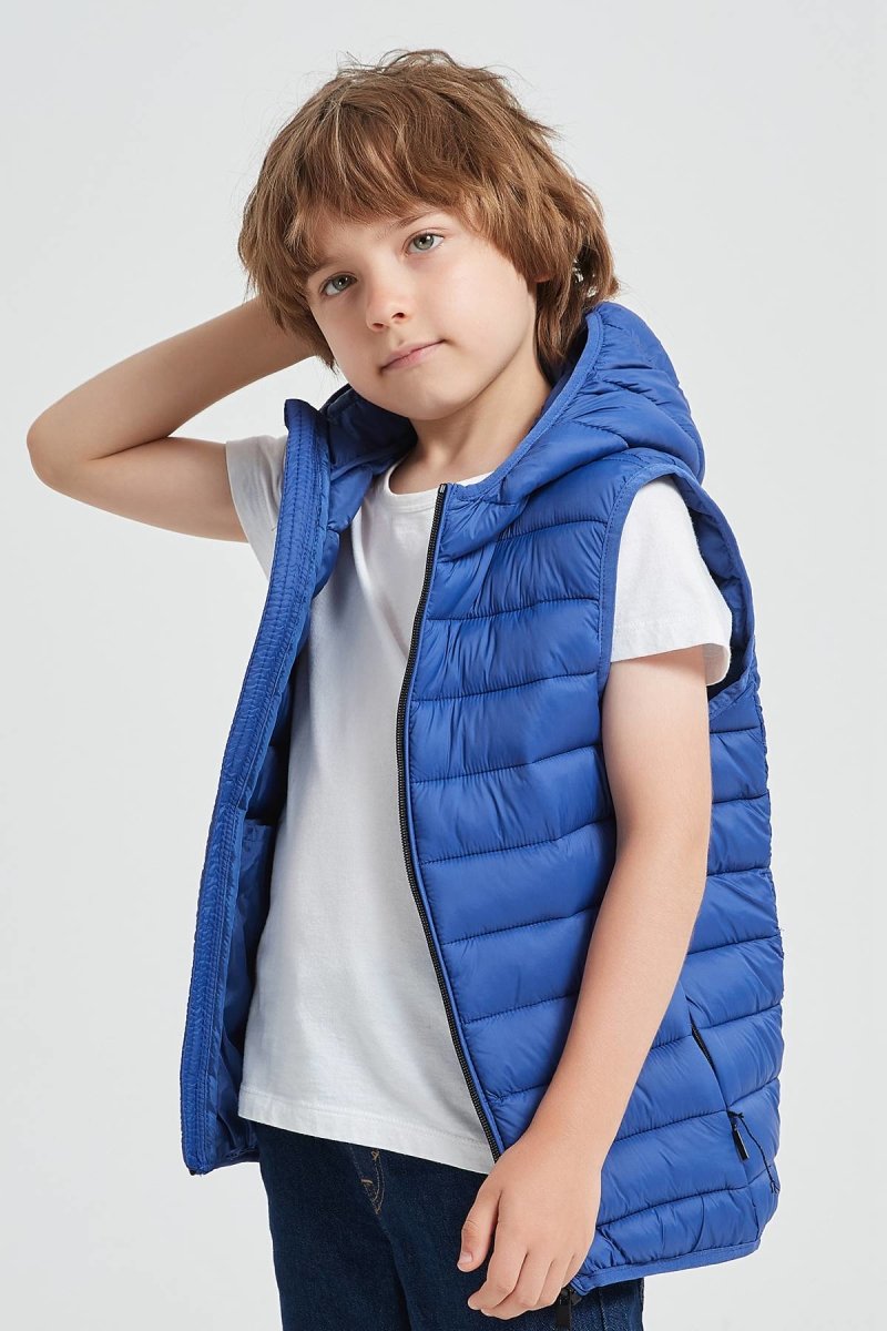 Doudoune sans manches bleu royal JOE JR