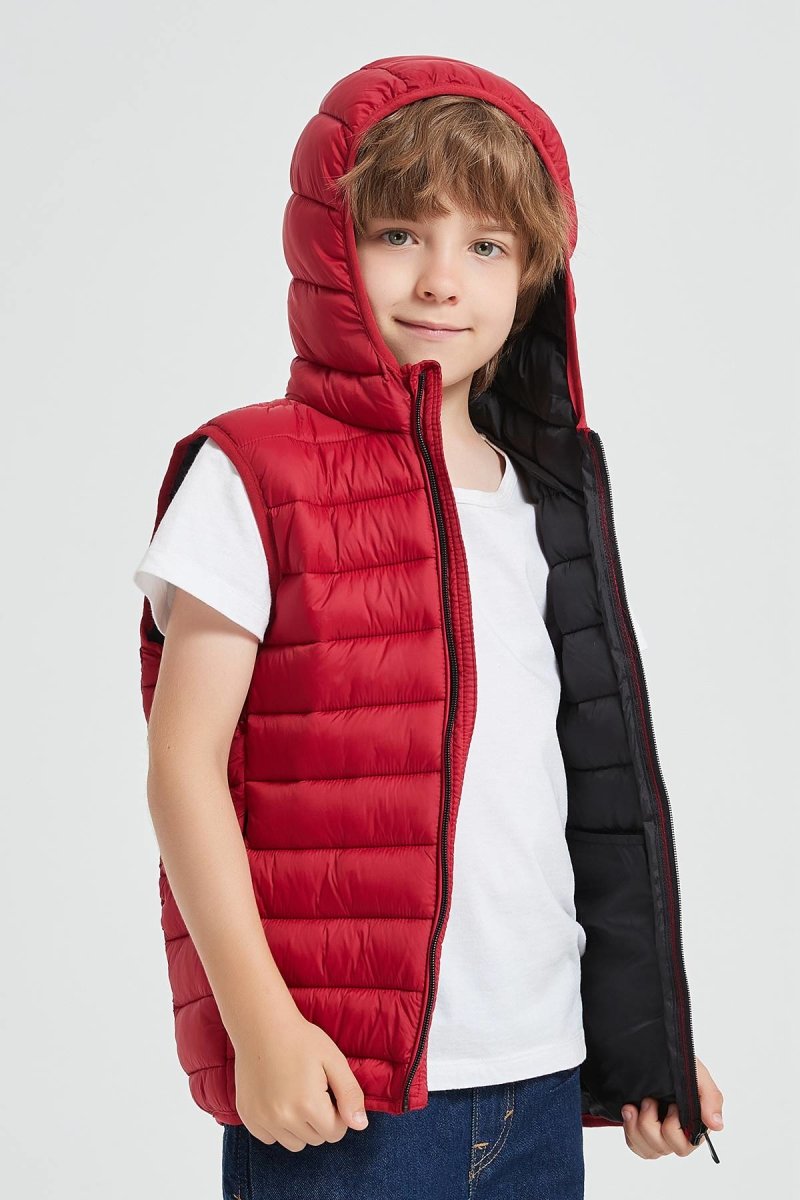 Doudoune sans manches rouge JOE JR