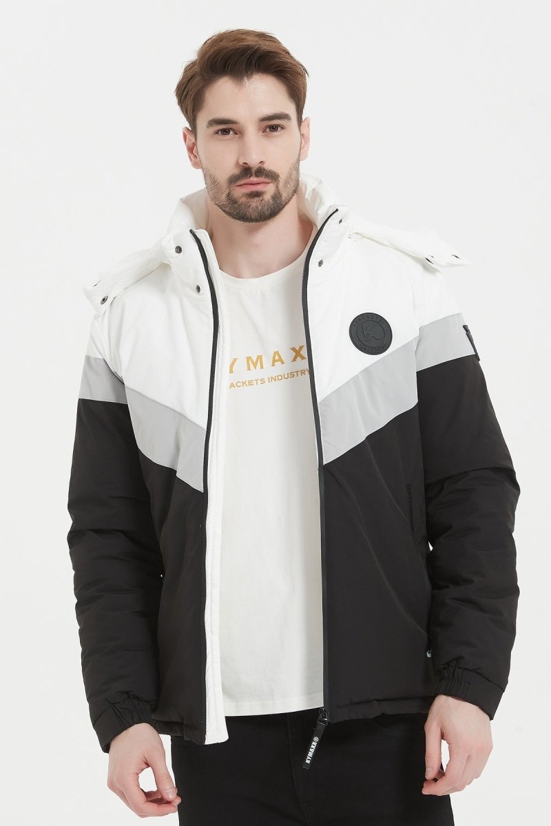 Doudoune tricolore graphique pour homme Kymaxx