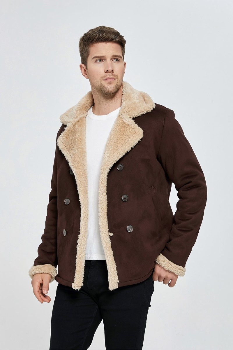Manteau suedine et fourrure best sale