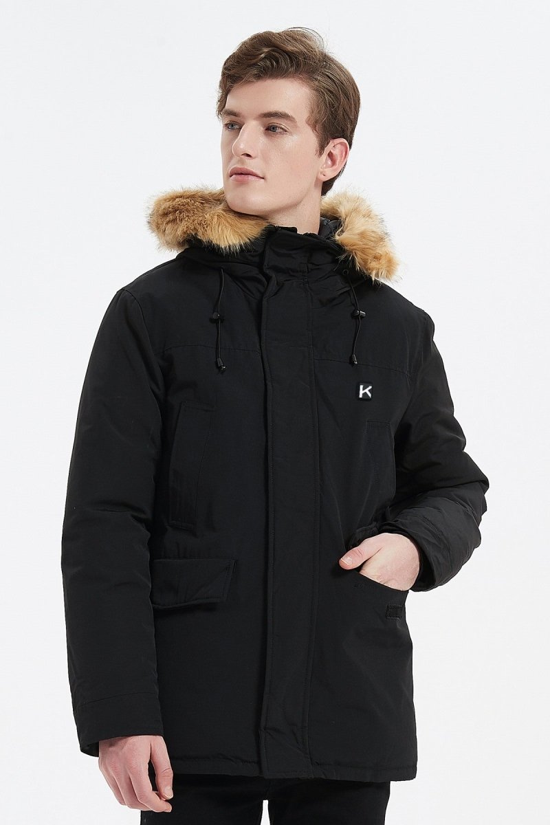 Parka chauffante noire homme - La veste chauffante