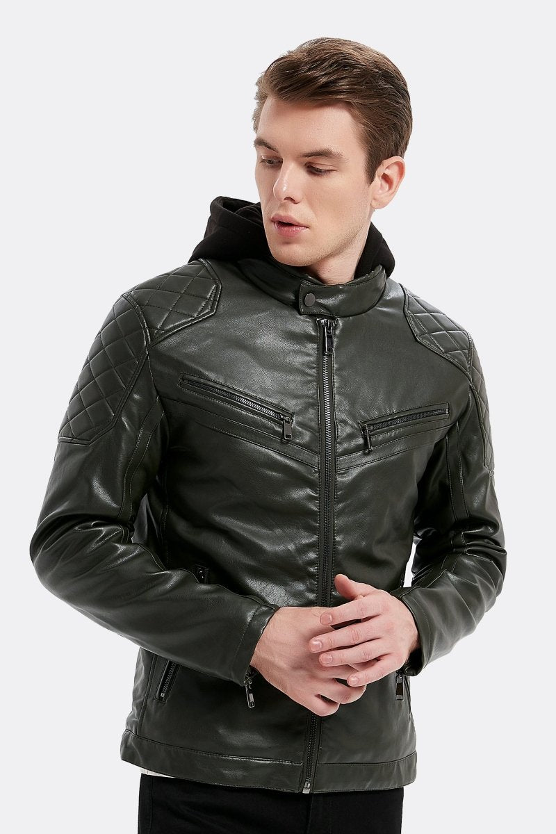 Veste en simili cuir KNÜT