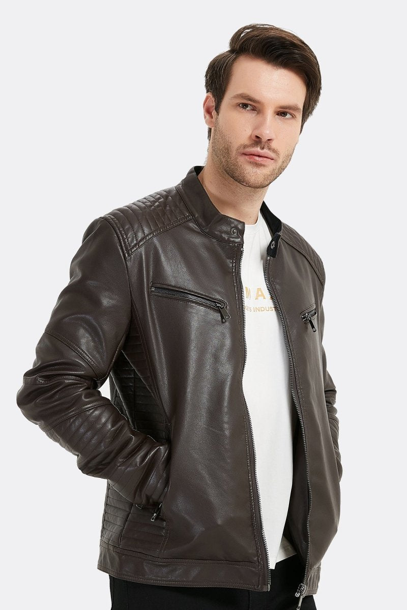 Veste en simili cuir MATHEO