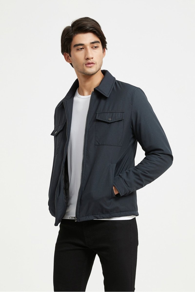 Veste col on sale chemise